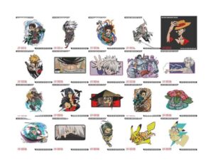 5 105 Premium Anime Embroidery Design Bundle
