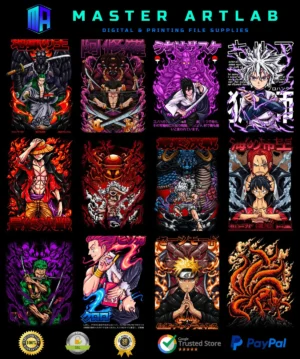 A1 (1) DTF 8000 Premium Anime Designs