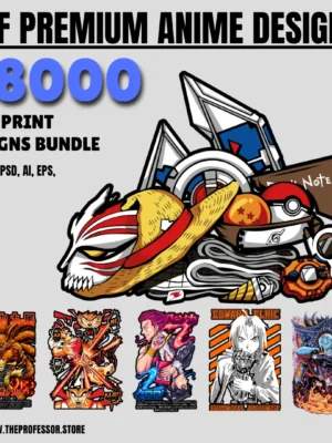 DTF   8000 Premium Anime Designs
