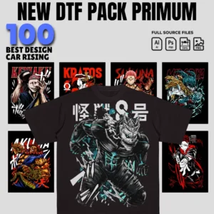 Pack primum (8) 100 Premium T-shirt Designs Bundle - PNG & PES