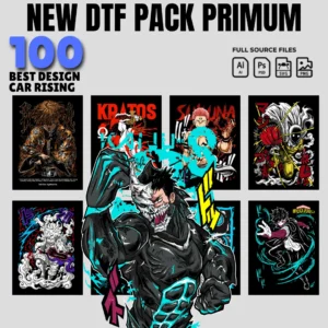 100 Premium T-shirt Designs Bundle - PNG & PES