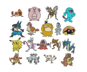il_794xN.6689684002_8drw Pikachu Pokémon Embroidery Design Bundle – 160 Files | 6 Sizes | Machine Embroidery