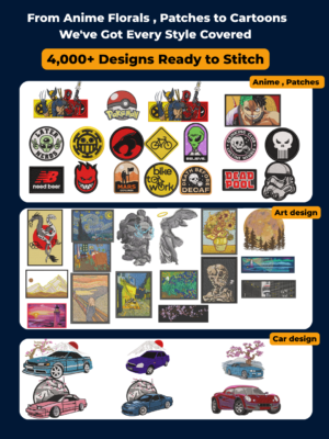 Stitch Realm Vault — Exclusive 500 Editable EMB Files + 4,247 Machine-Tested Designs