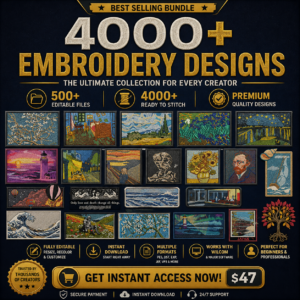 The Ultimate Embroidery Mega Pack (4,000+ Designs)