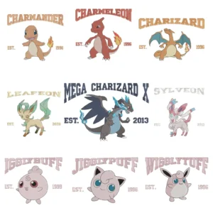 POKEMON embroidery designs (4) 101 pokemon Embroidery Designs Mega Bundle