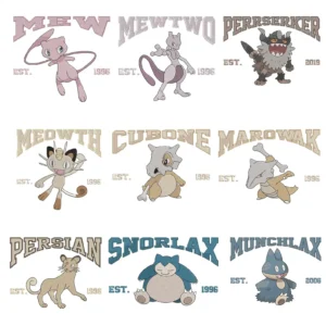 POKEMON embroidery designs (5) 101 pokemon Embroidery Designs Mega Bundle