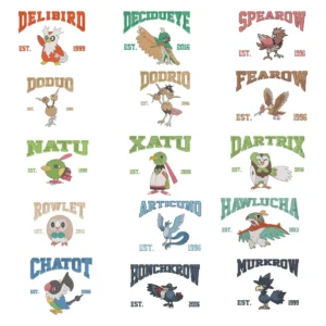 POKEMON embroidery designs (6) 101 pokemon Embroidery Designs Mega Bundle