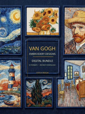 Van Gogh & Fine Art Embroidery Bundle